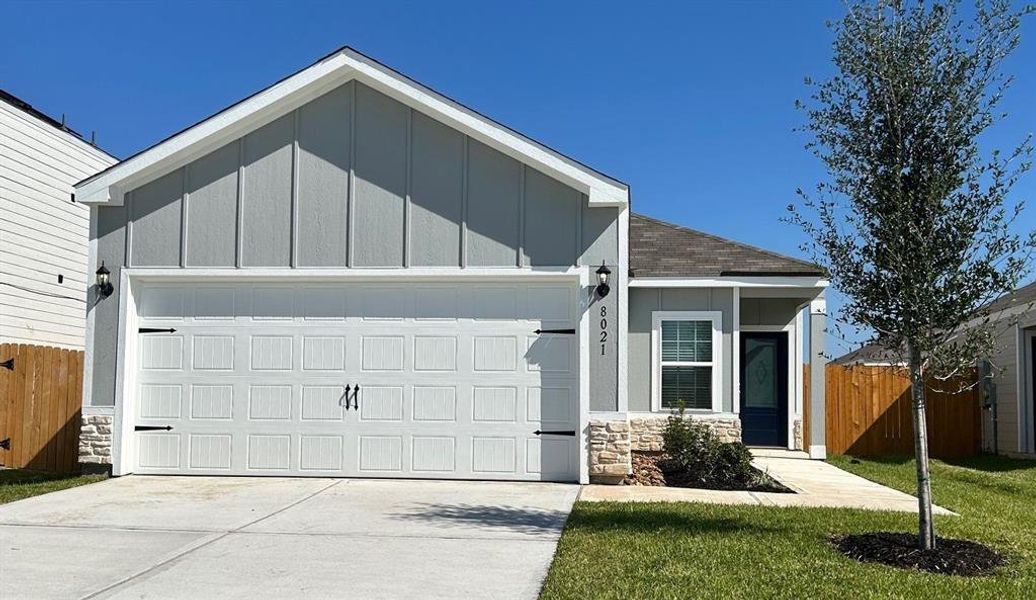 The welcoming exterior of the Pecan floor plan.