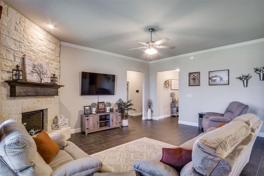 View of Living Area from Dining Area