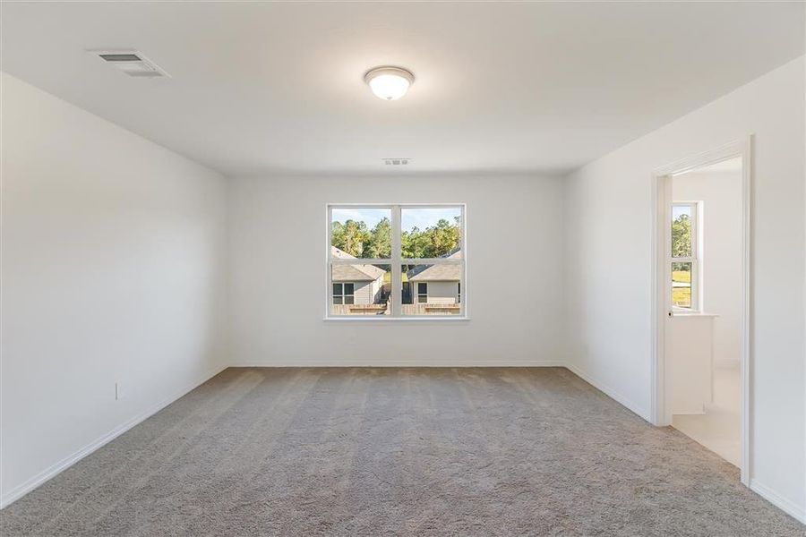 Oversized primary bedroom