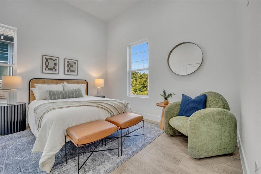 Bedroom featuring light hardwood / wood-style flooring