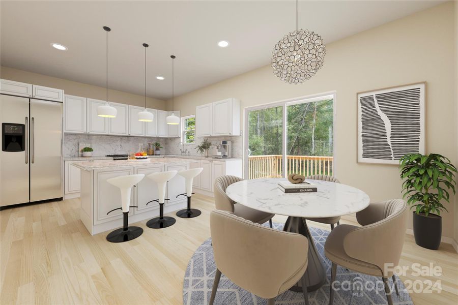 Virtual staging for kitchen