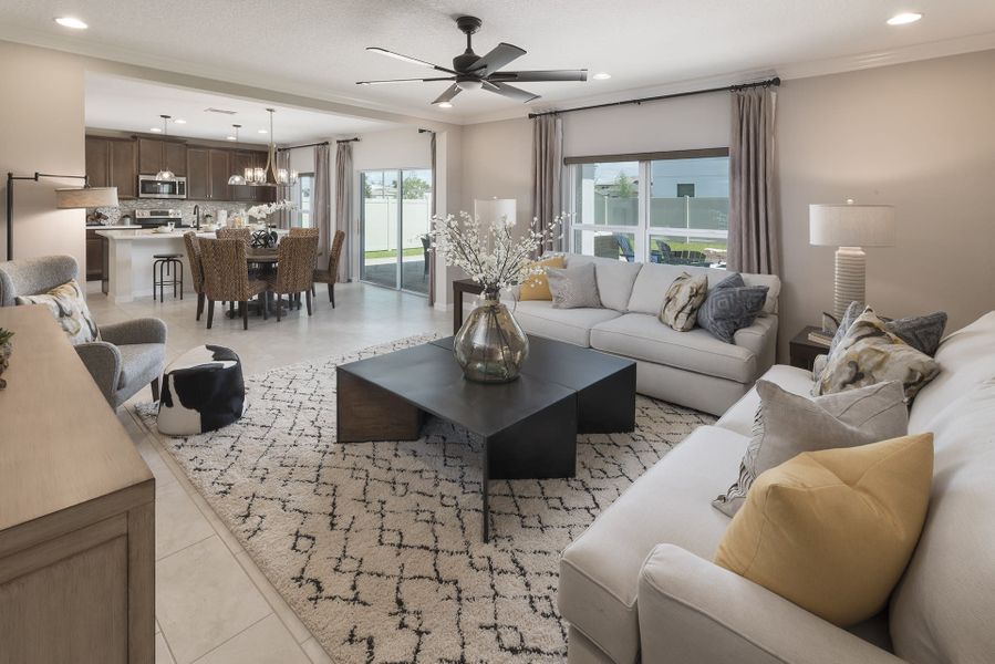 Great Room | Trinity Place | New Homes in St. Cloud, FL | Landsea Homes