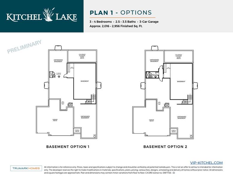 Kitchel Lake Plan 1 Floor Plan