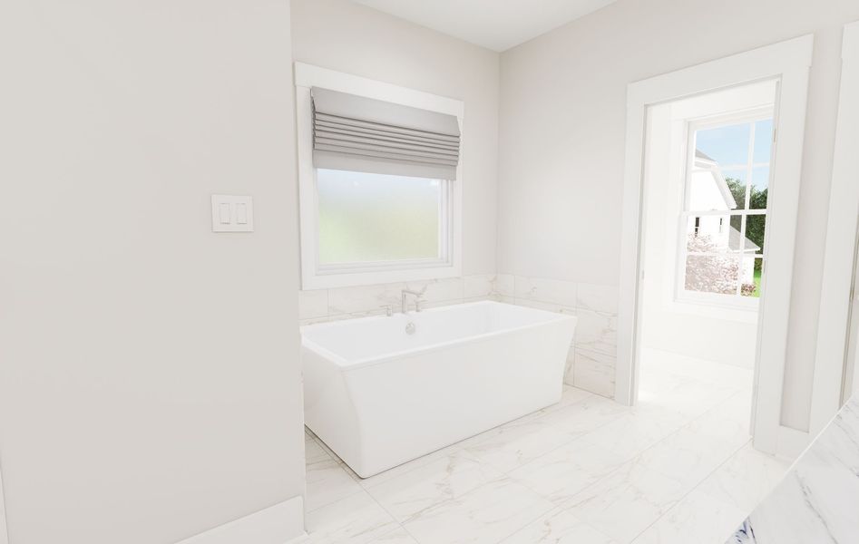 Gray Primary Bath - Optional Tub