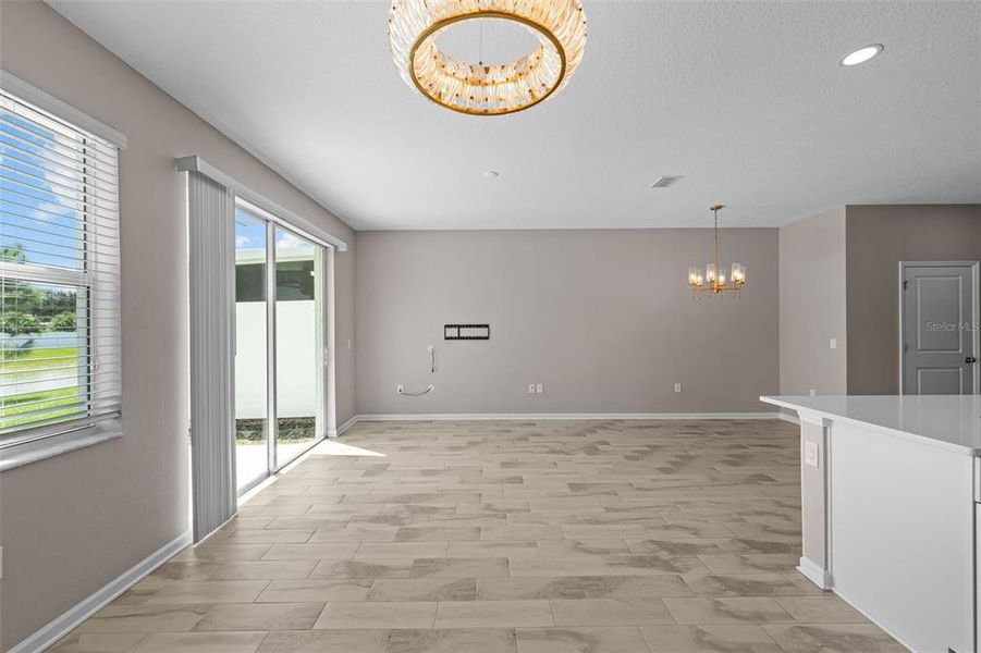 Kitchen Dining Area and Dining Room