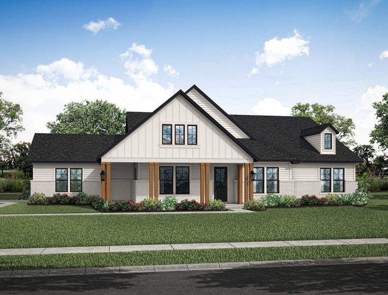 New construction Single-Family house 3015 Farmhouse, 25655 High Meadow Preserve Drive, Magnolia, TX 77355 - photo