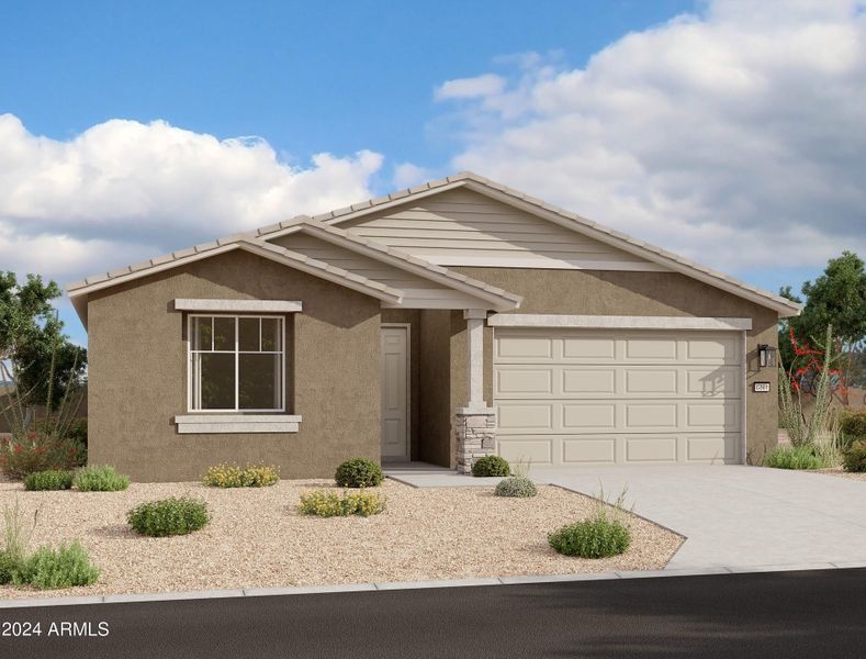 New construction Single-Family house 4131 E Bradford Avenue, San Tan Valley, AZ 85143 Larkspur Homeplan- photo