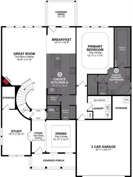 Beazer Homes Hurricane  Creek Madison plan