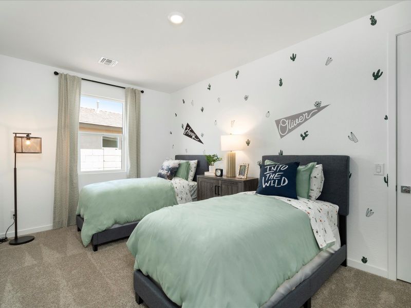 Bedroom in the Bailey Floorplan at Bella Vista Trails