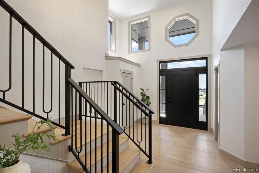 Front door and custom steel railings