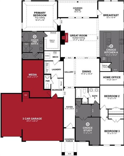 Beazer Homes Villages Hurricane Creek Manor plan