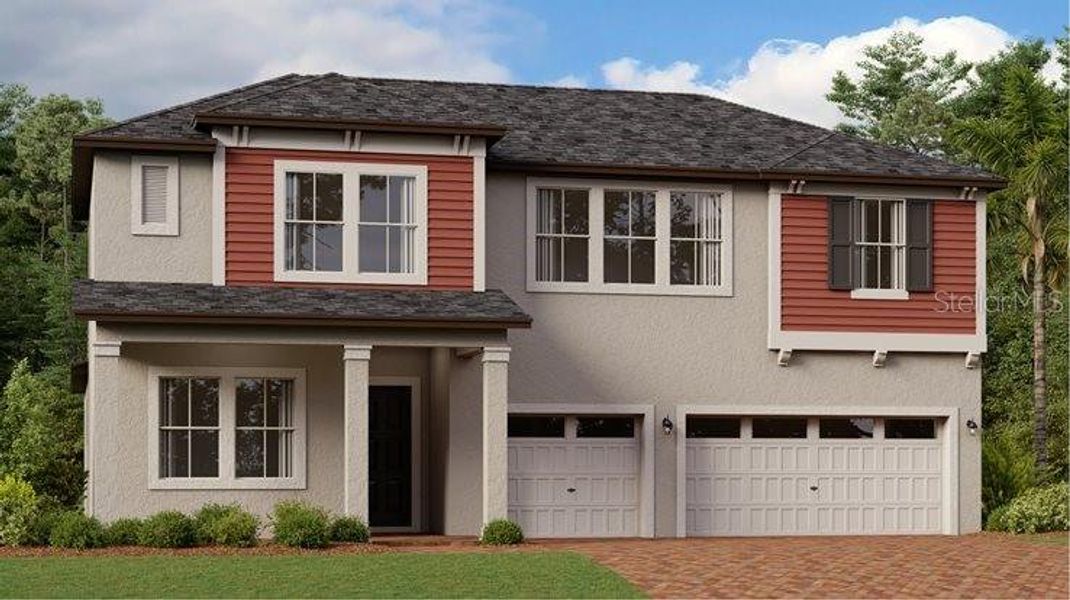 New construction Single-Family house 8430 Painted Sky Place, Land O' Lakes, FL 34637 Rainer- photo