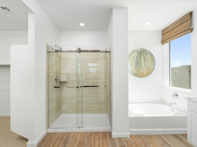 Primary Bathroom in Lark Floorplan at Silva Farms