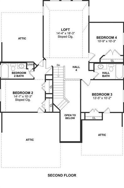 The Sawyer II floor plan by K. Hovnanian Homes. 2nd Floor Shown. *Prices, plans, dimensions, features, specifications, materials, and availability of homes or communities are subject to change without notice or obligation.