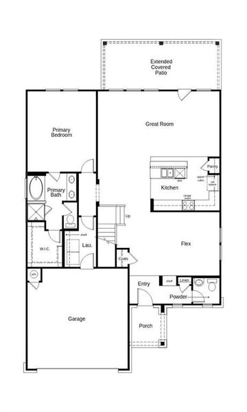 This floor plan features 4 bedrooms, 2 full baths, 1 half bath and over 2,500 square feet of living space.