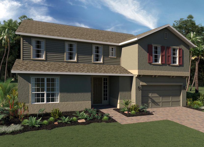 Elevation 2 with Optional Cladding - Osceola by Landsea Homes