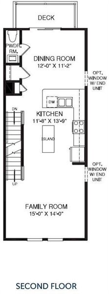 2nd level floor plan