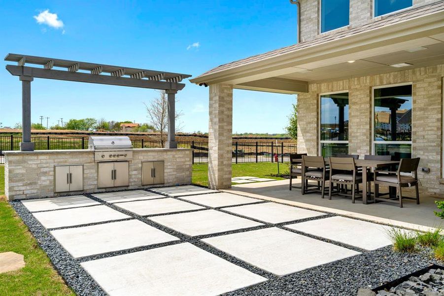 View of patio / terrace featuring area for grilling