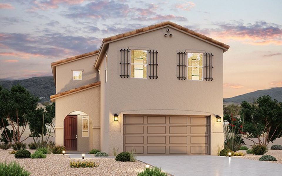 The 2038 Elevation A at The Villas Collection
