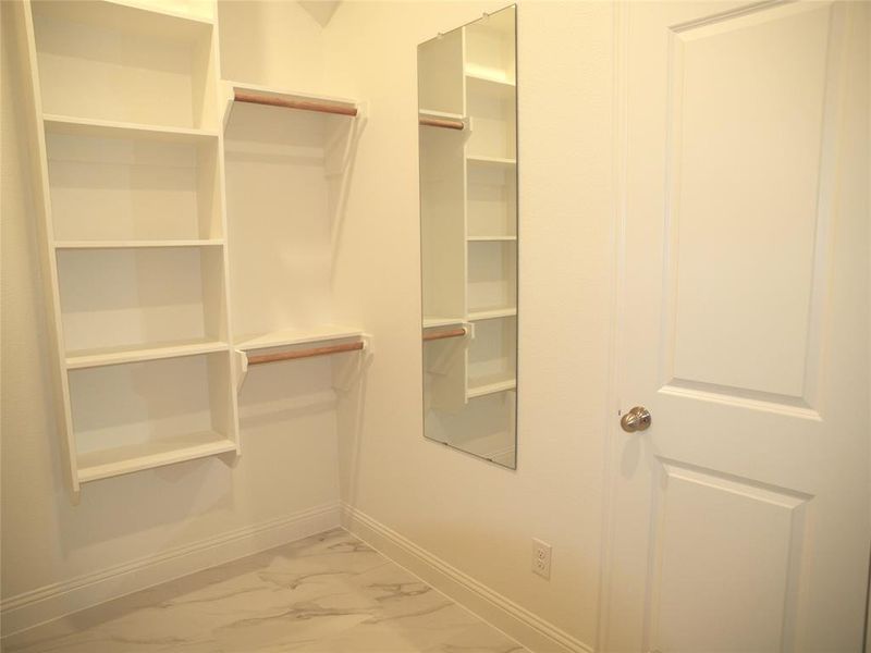 View of spacious closet