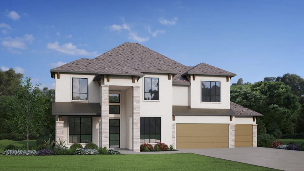 New construction Single-Family house FALCON II 3784.3, 29627 Apple Glen Court, Fulshear, TX 77423 - photo