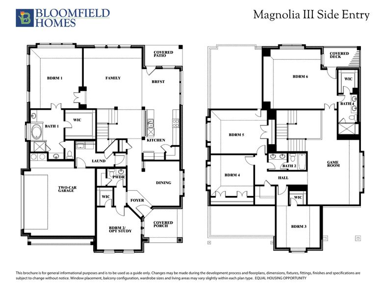 Magnolia III Side Entry Floor Plan