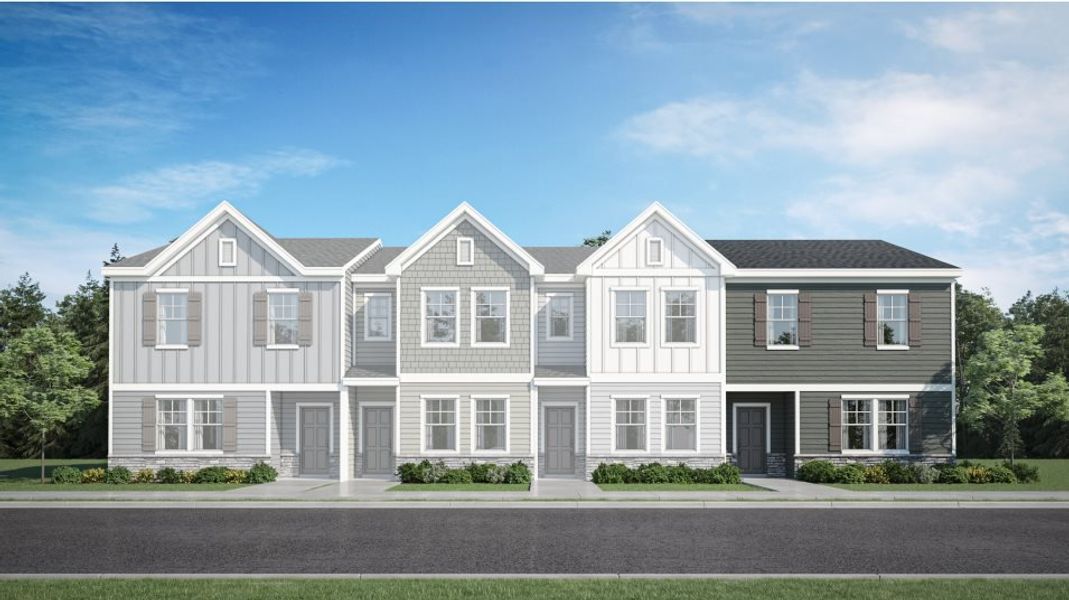 New construction Townhouse house 5030 Microcline Trail, Raleigh, NC 27610 Carlisle- photo