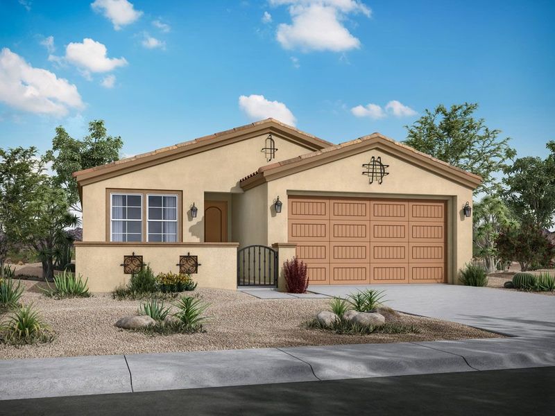 Turnberry floor plan with Spanish elevation by William Ryan Homes Phoenix