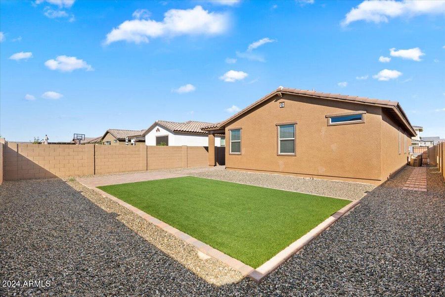 Backyard with Artificial Grass