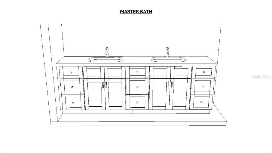 Master Bath cabinet drawing