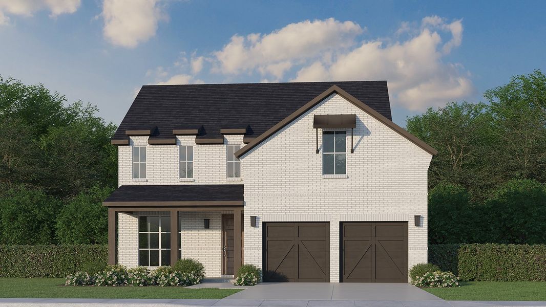 Plan 1542 Elevation C by American Legend Homes