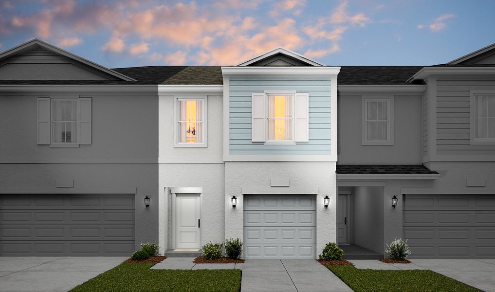 New construction Townhouse house Arabella III, 678 NE Waters Edge Lane, Port Saint Lucie, FL 34983 - photo