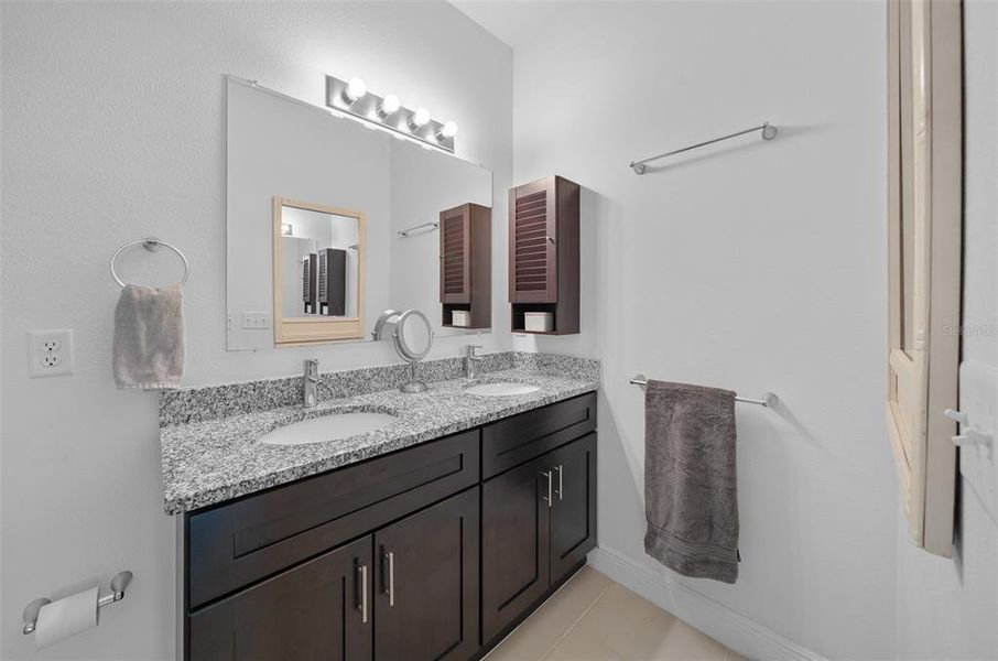 Primary Bathroom - Double Sink, Granite Countertops