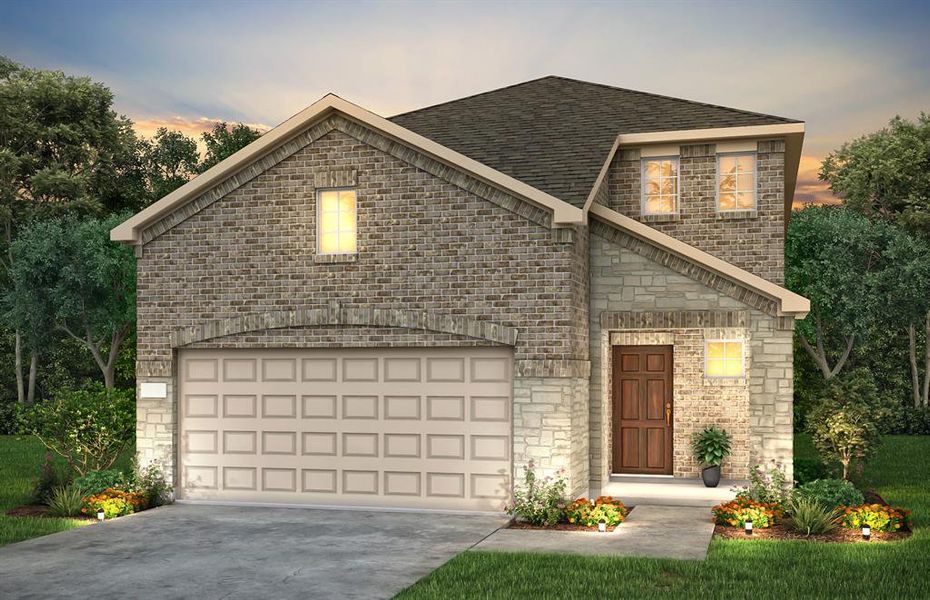 NEW CONSTRUCTION: Beautiful two-story home available at Travis Ranch in Forney