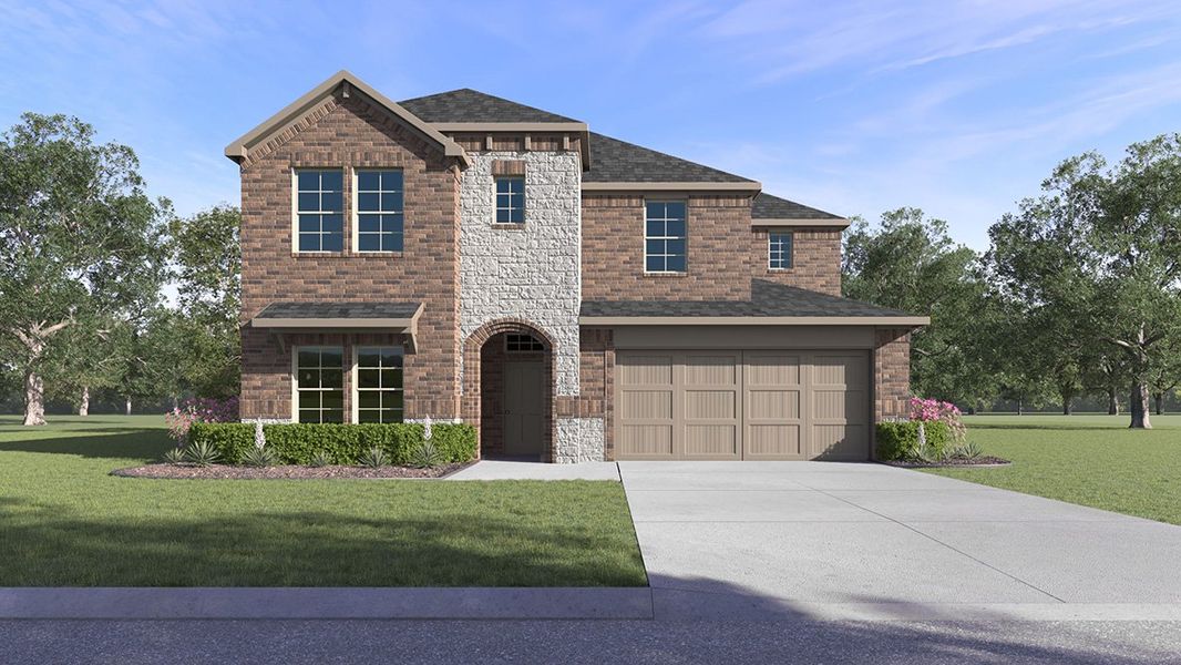 New construction Single-Family house Evergreen, 400 Northampton Drive, Little Elm, TX 75068 - photo
