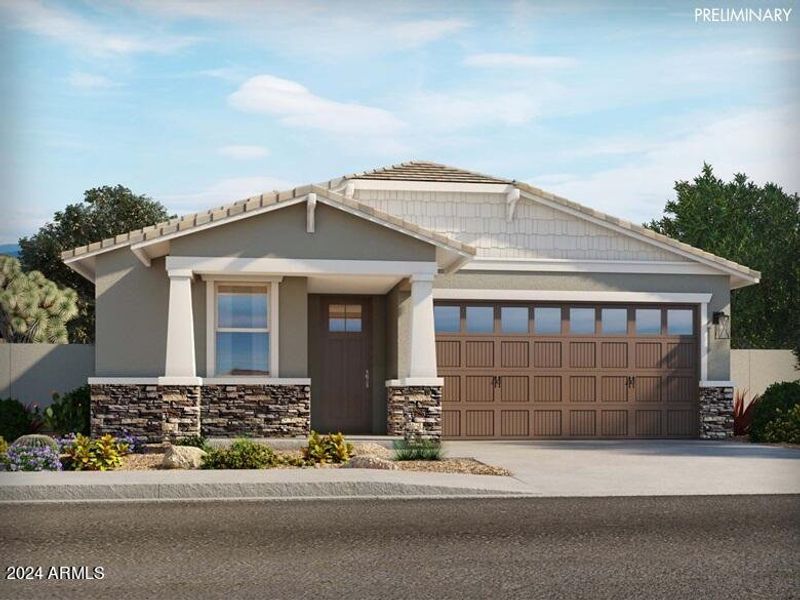 New construction Single-Family house 14459 W Buckskin Trail, Surprise, AZ 85387 Leslie- photo