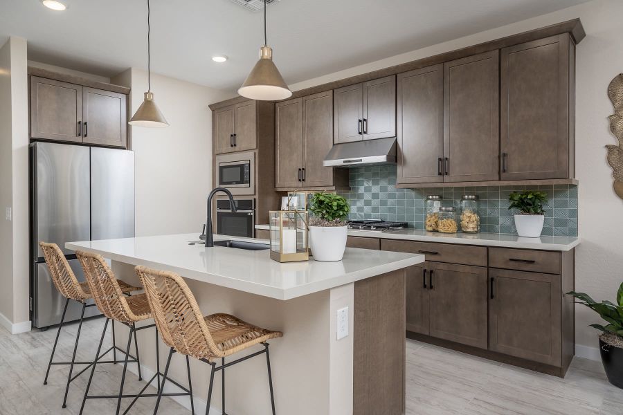 Kitchen | Chartreuse | Greenpointe at Eastmark | New homes in Mesa, Arizona | Landsea Homes