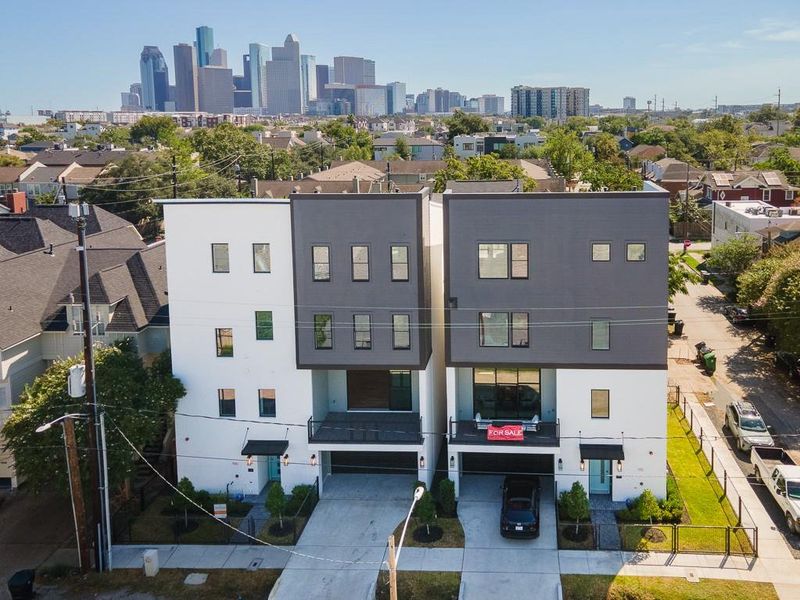 Contemporary, clean, and sophisticated elevation in the heart of Montrose.