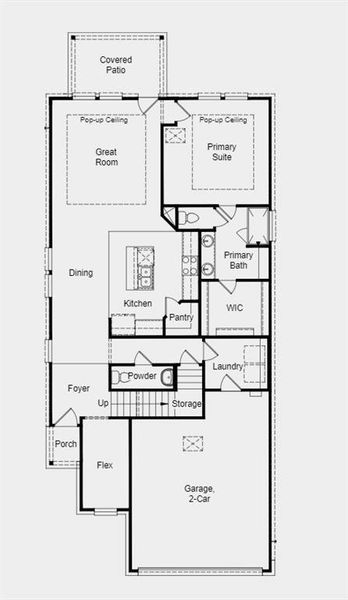 Structural options include: covered outdoor living, gas stub at exterior, and 12" pop up ceiling.