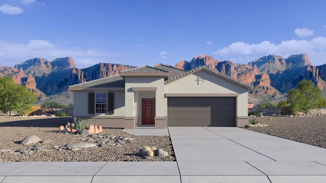 New construction Single-Family house Justin, 17690 North Piccolo Drive, Maricopa, AZ 85138 - photo