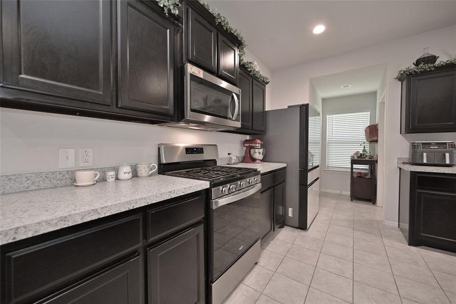 Stainless Steel Appliances and gas Range