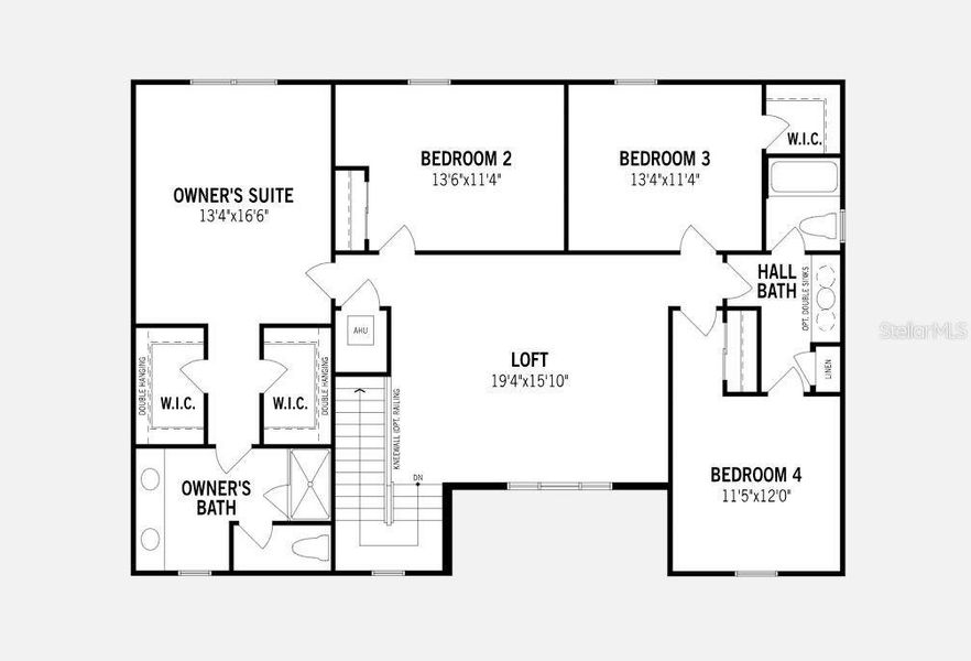 Pensacola Floorplan - Second Floor