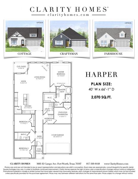 New construction Single-Family house Harper, 628 Godley Ranch, Godley, TX 76044 - photo
