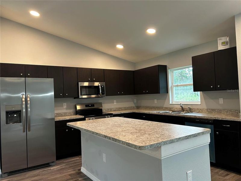 Large Island in Kitchen