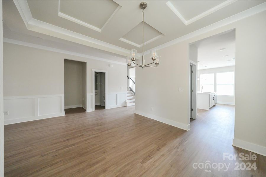 Formal Dining Room looking into Foyer and Kitchen