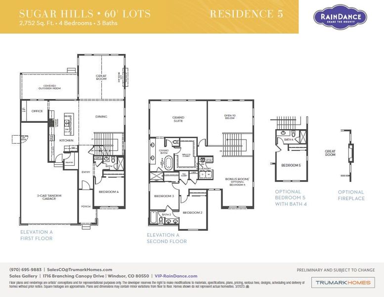 Sugar Hills Plan 5 Floor Plan