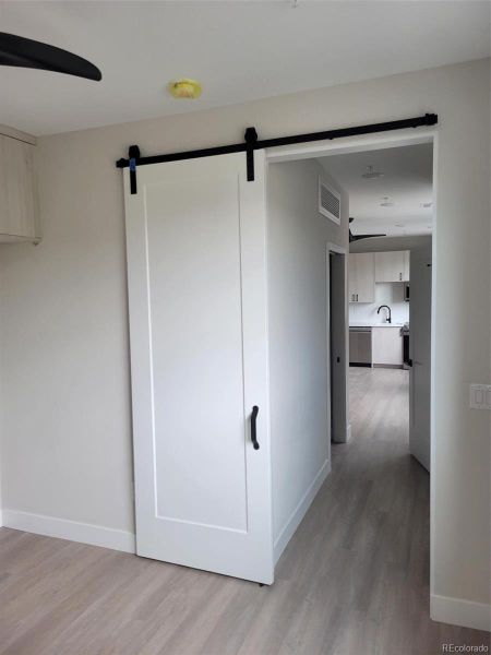 One Bedroom Barn Door