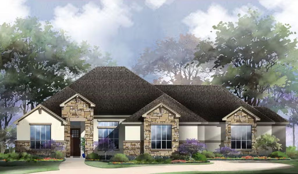 New construction Single-Family house Thomas : 90-3550S.1, 8287 Blue Oak Way, San Antonio, TX 78266 - photo