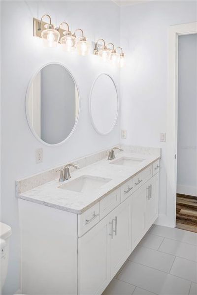 Custom lighting and mirrors