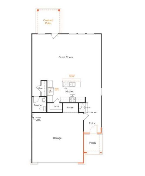 This floor plan features 4 bedrooms, 2 full baths, 1 half bath and over 2,200 square feet of living space.